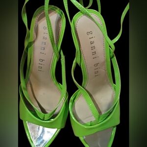 Gianni Bini Lime Green Strappy Heels
